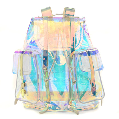 Louis Vuitton PVC Monogram Christopher Backpack GM Iridescent Prism 1 of 7