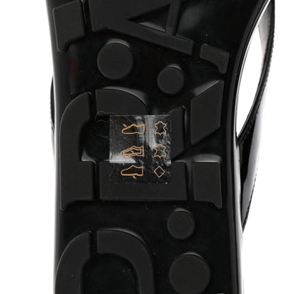 Prada Patent Calfskin Logo Thong Sandals 39 Black 5 of 10