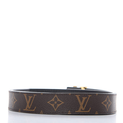 Louis Vuitton Calfskin Monogram 30mm LV Initiales Reversible Belt 85 34 Black 3 of 7
