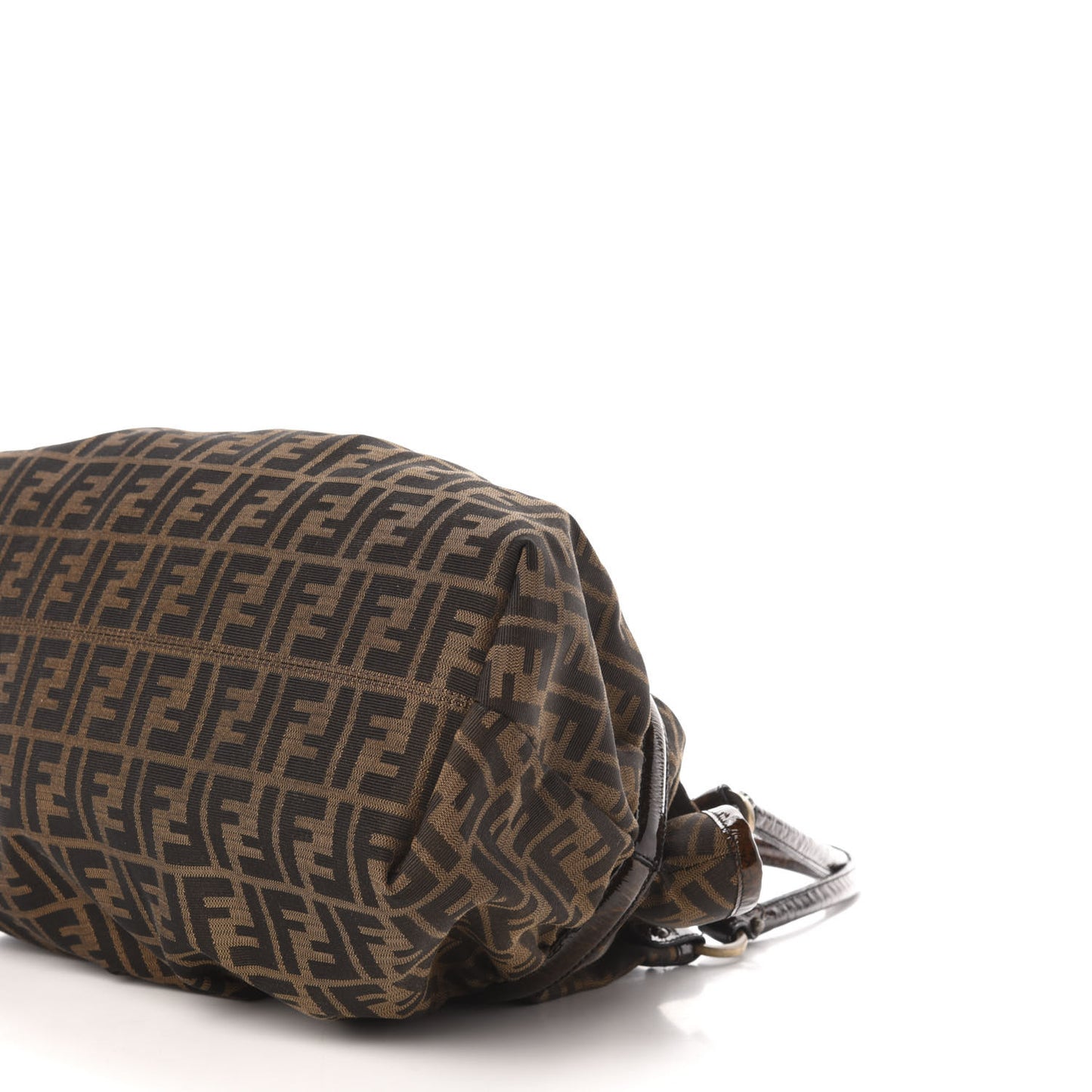 Zucca Patent Large Chef Shopper Tote Tobacco