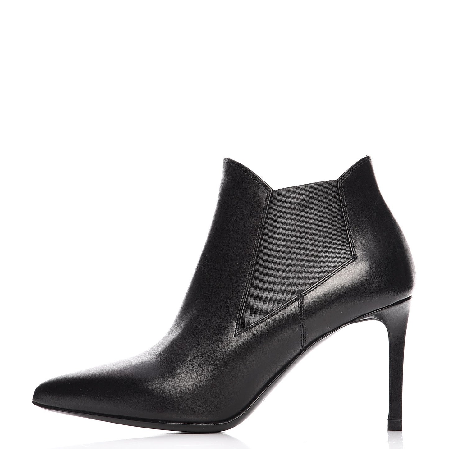 Calfskin Classic Paris Ela 80 Ankle Boots 35.5 Black