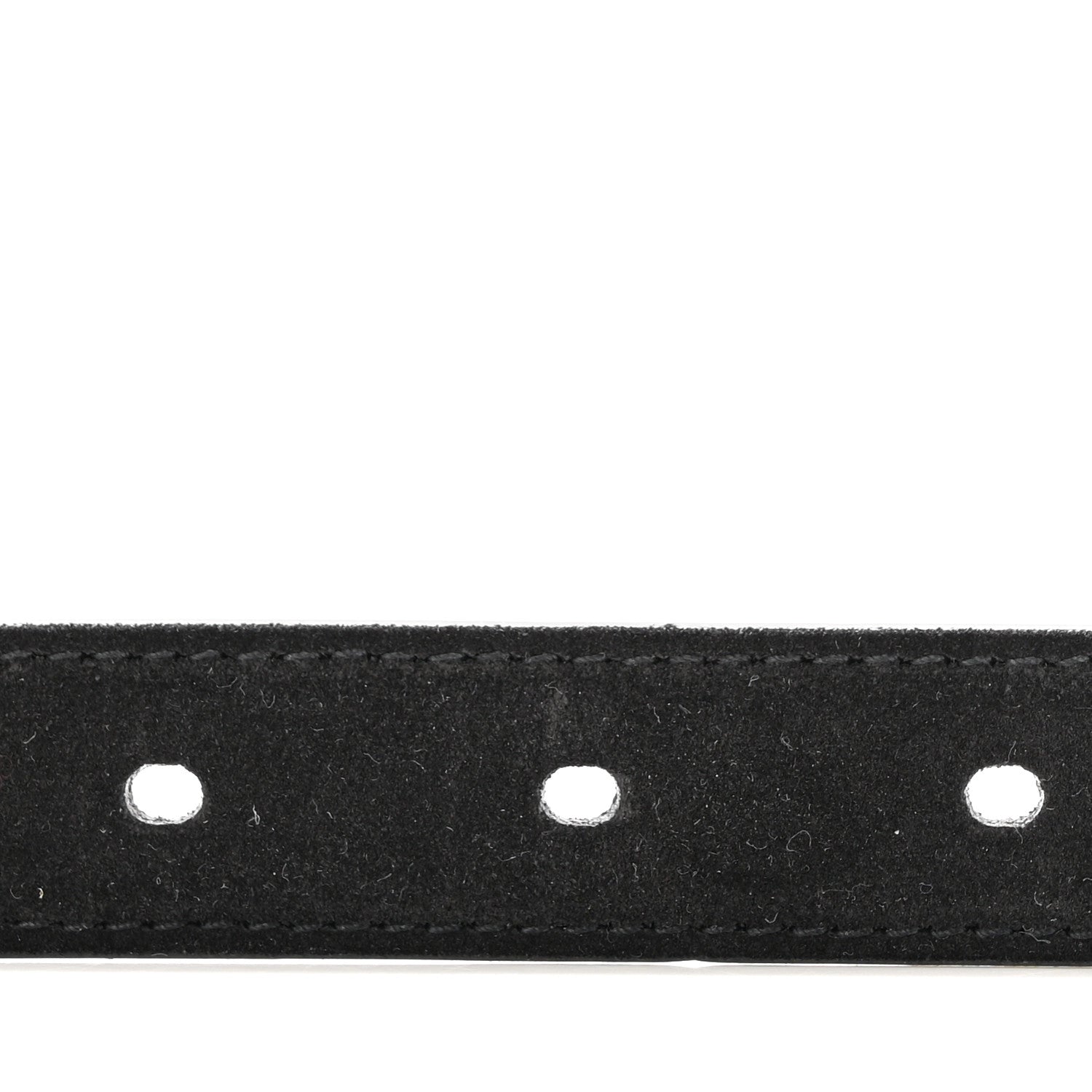 Saint Laurent Suede Calfskin Monogram Square Buckle 100 40 Belt Black 3 of 7