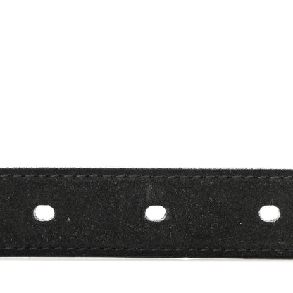 Saint Laurent Suede Calfskin Monogram Square Buckle 100 40 Belt Black 3 of 7