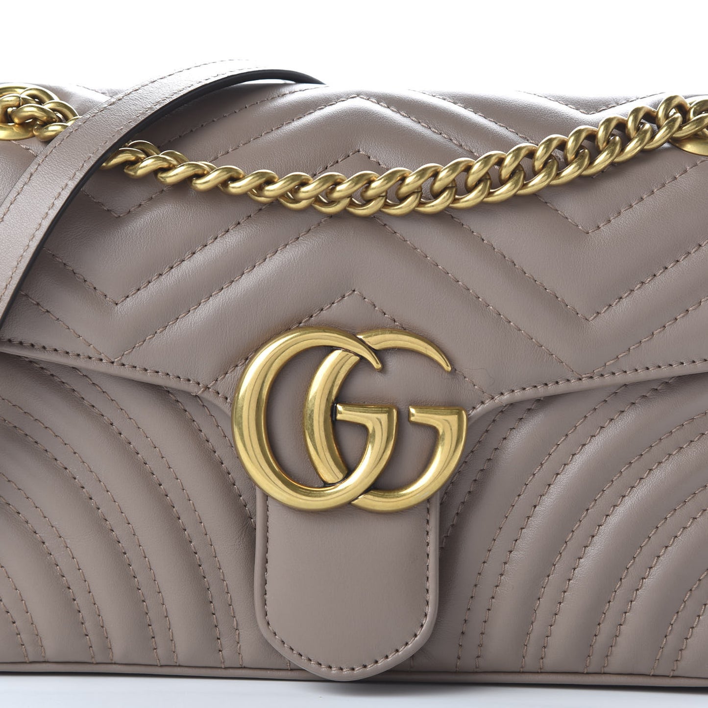 Calfskin Matelasse Small GG Marmont Shoulder Bag Porcelain Rose