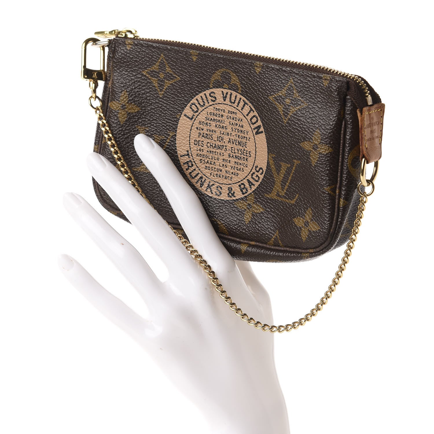 Louis Vuitton Monogram Complice Trunks and Bags Mini Pochette Accessories Beige 2 of 7