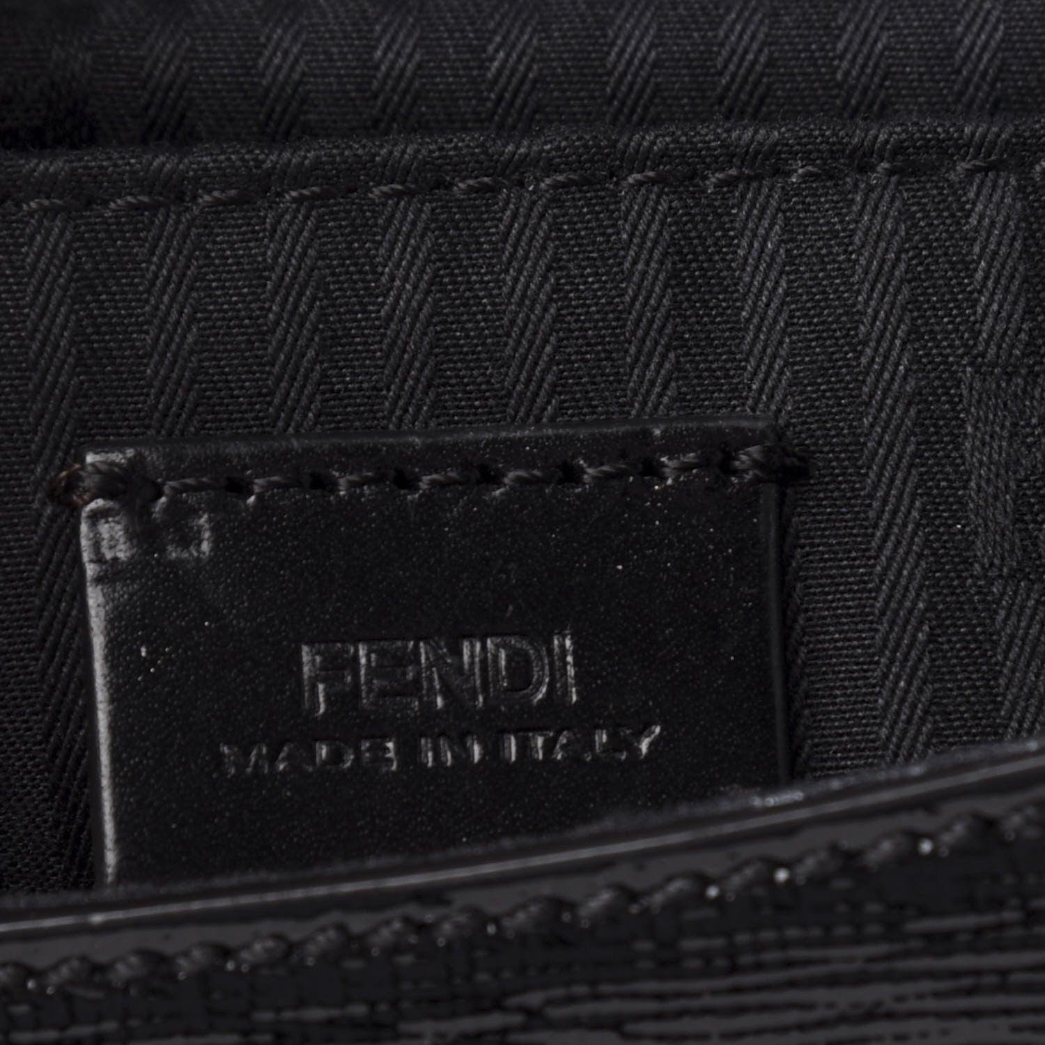 Fendi Patent Mini Borsa Black 8 of 10