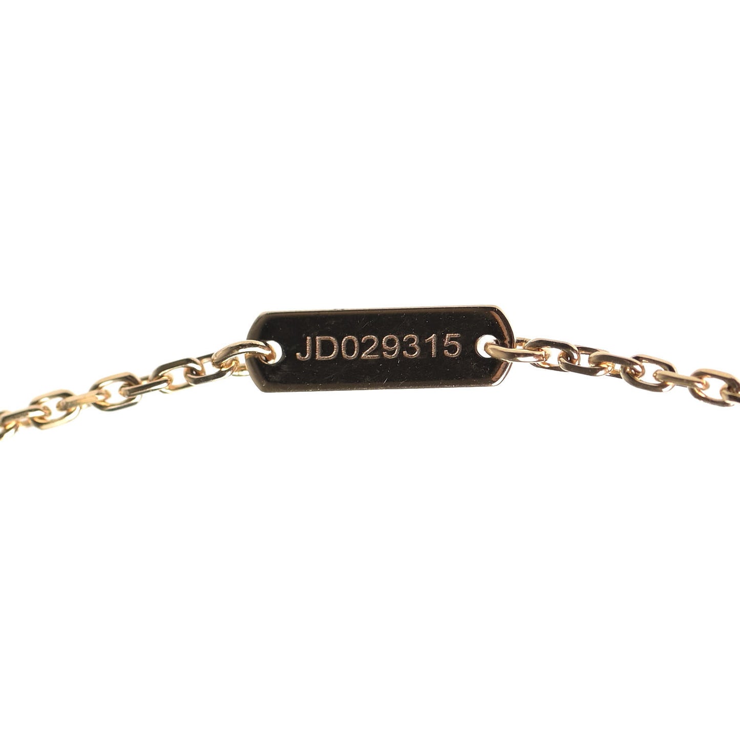 18K Yellow Gold Black Onyx Vintage Alhambra Pendant Necklace