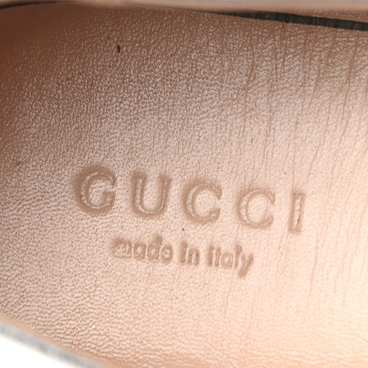 Gucci Metallic Nappa Web Bayadere Ballerina Flats 39 Argento 7 of 10