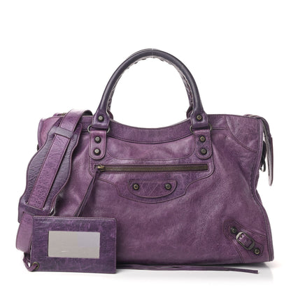 Balenciaga Agneau Classic Hardware City Raisin 1 of 6