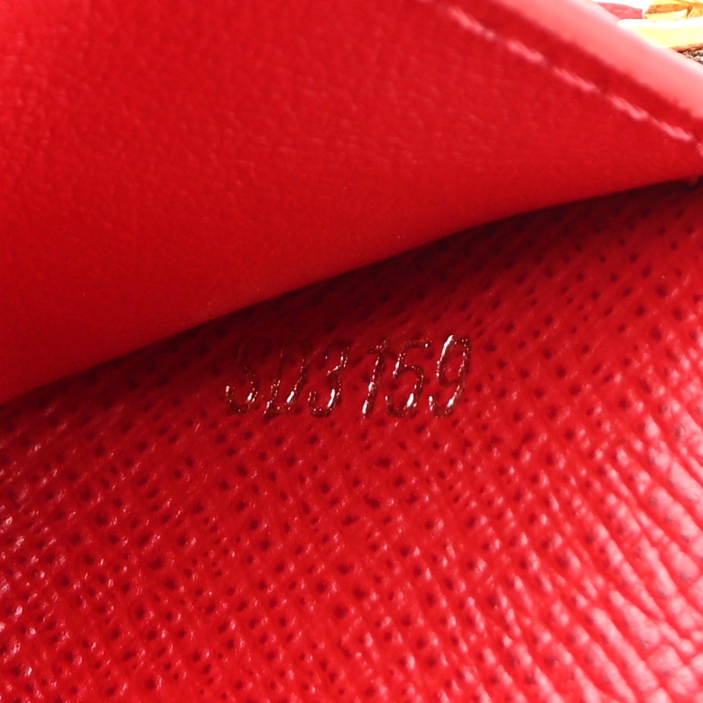 Damier Ebene Victorine Wallet Cherry