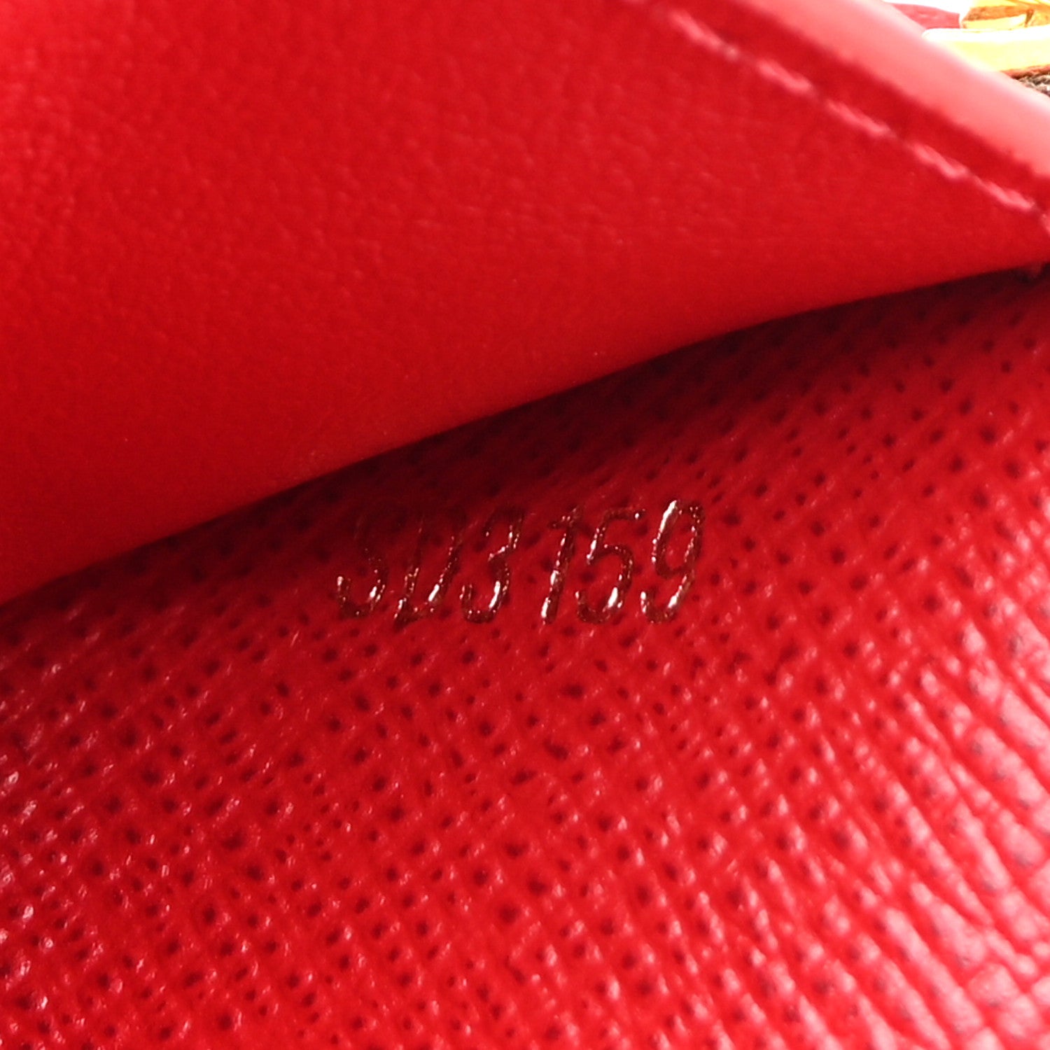 Louis Vuitton Damier Ebene Victorine Wallet Cherry 7 of 9