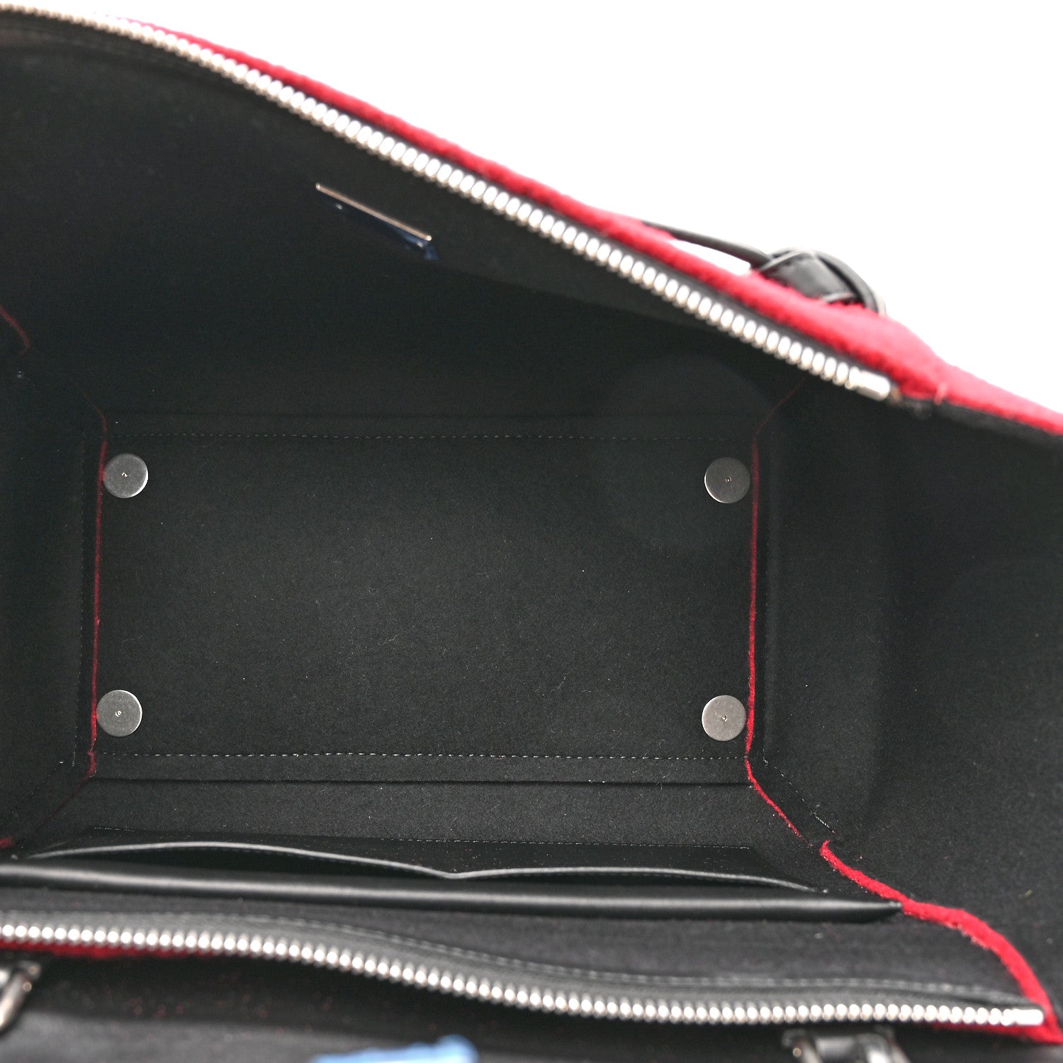Celine Felt Smooth Calfskin Mini Belt Bag Red 5 of 9