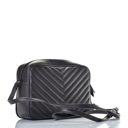 Saint Laurent Calfskin Matelasse Monogram Lou Camera Bag Asphalt 3 of 9