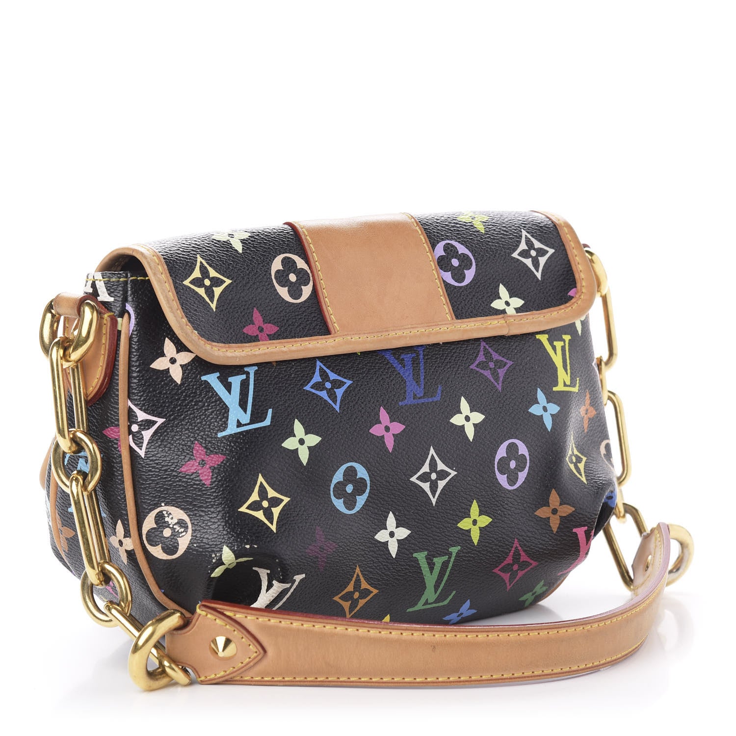 Louis Vuitton Monogram Multicolor Patti Black 3 of 14