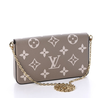 Louis Vuitton Empreinte Monogram Giant Felicie Pochette Tourterelle Creme 3 of 12