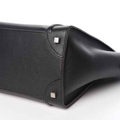 Celine Drummed Calfskin Mini Luggage Black 12 of 13
