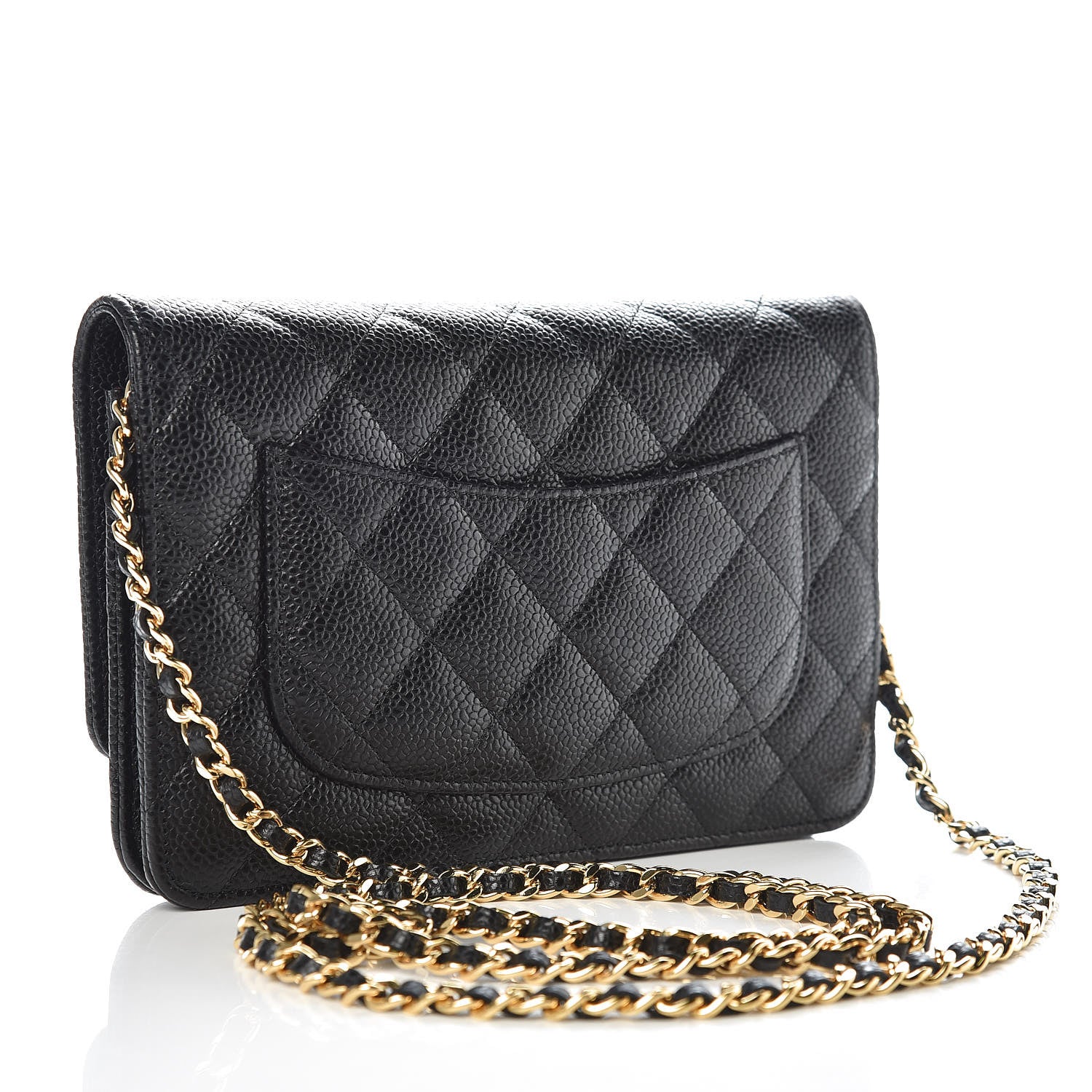 Chanel Caviar Quilted Wallet On Chain WOC Black 3 of 11