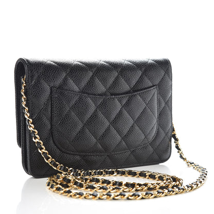 Chanel Caviar Quilted Wallet On Chain WOC Black 3 of 11