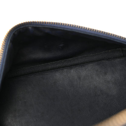 Chanel Denim Vanity Cosmetic Case Blue 13 of 16