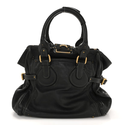 Chloe Grained Calfskin Paddington Tote Black 1 of 14