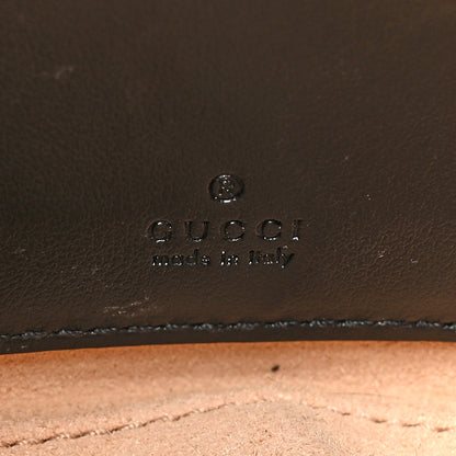 Gucci Calfskin Matelasse Chevron Mini GG Marmont Half Moon Hobo Black 6 of 9
