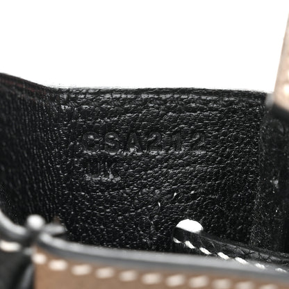 Hermes Epsom Horseshoe Birkin 25 Etoupe Black 7 of 11