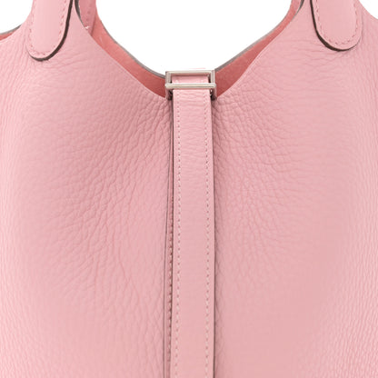 Hermes Taurillon Clemence Picotin Lock 18 PM Rose Sakura 8 of 12