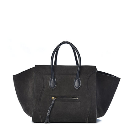 Celine Suede Medium Phantom Luggage Anthracite 1 of 20