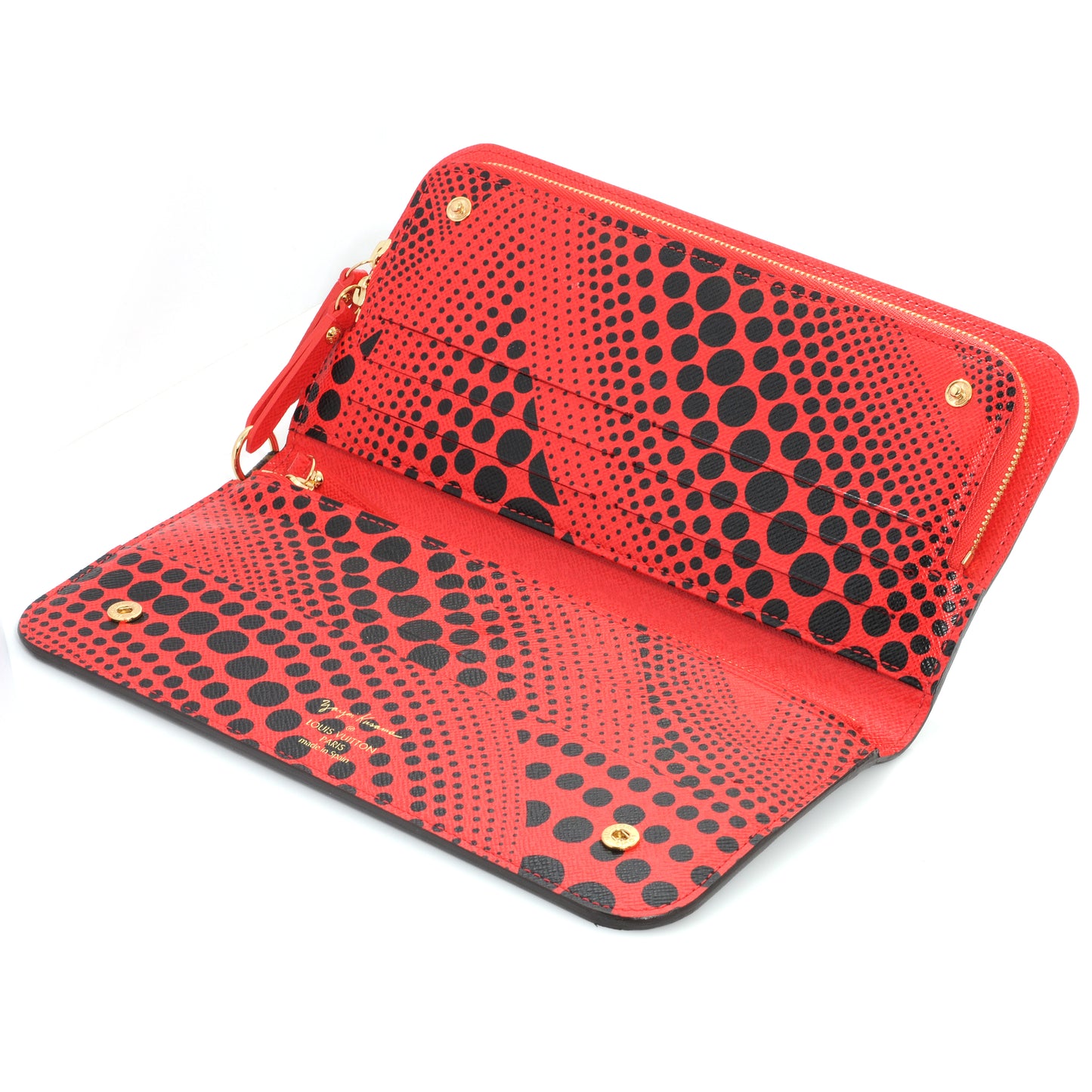 Monogram Kusama Waves Insolite Wallet Red