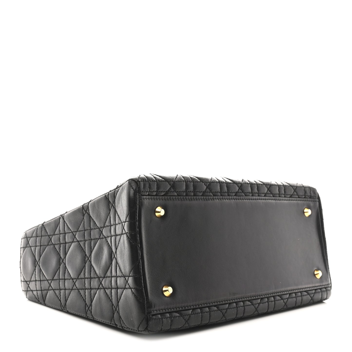 Lambskin Cannage Medium Lady Dior Black
