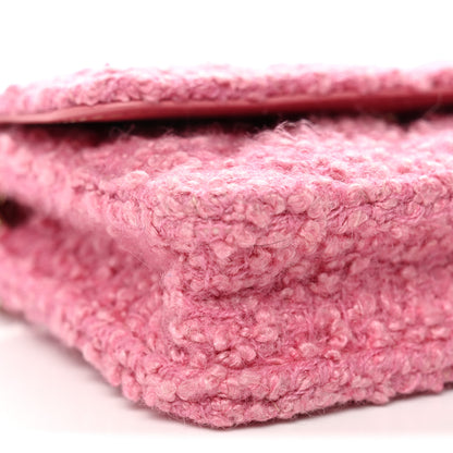 Chanel Tweed Quilted Flap Chain Waist Bag Pink 10 of 11