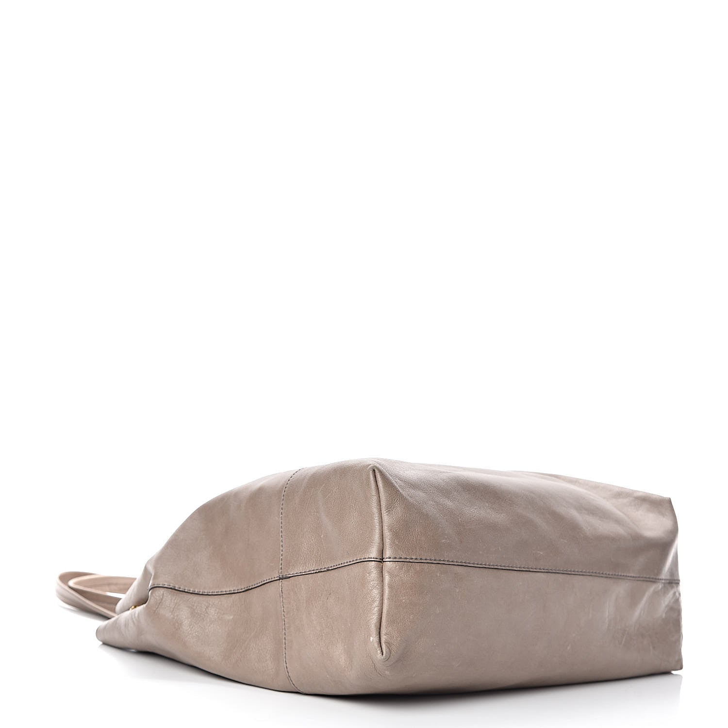 Miu Miu Vitello New Calfskin Shopping Tote Pietra 4 of 12