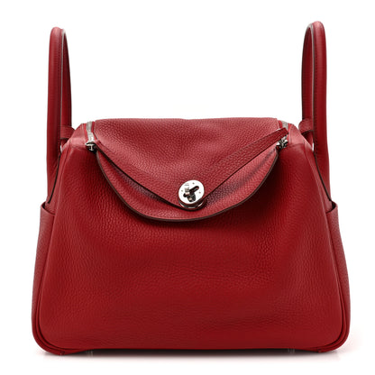 Hermes Taurillon Clemence Lindy 30 Rouge Garance 1 of 19