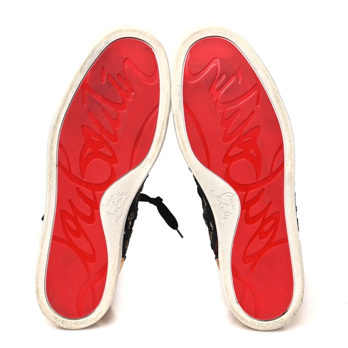 Calfskin Louis Spikes Flat Sneakers 38 Multicolor