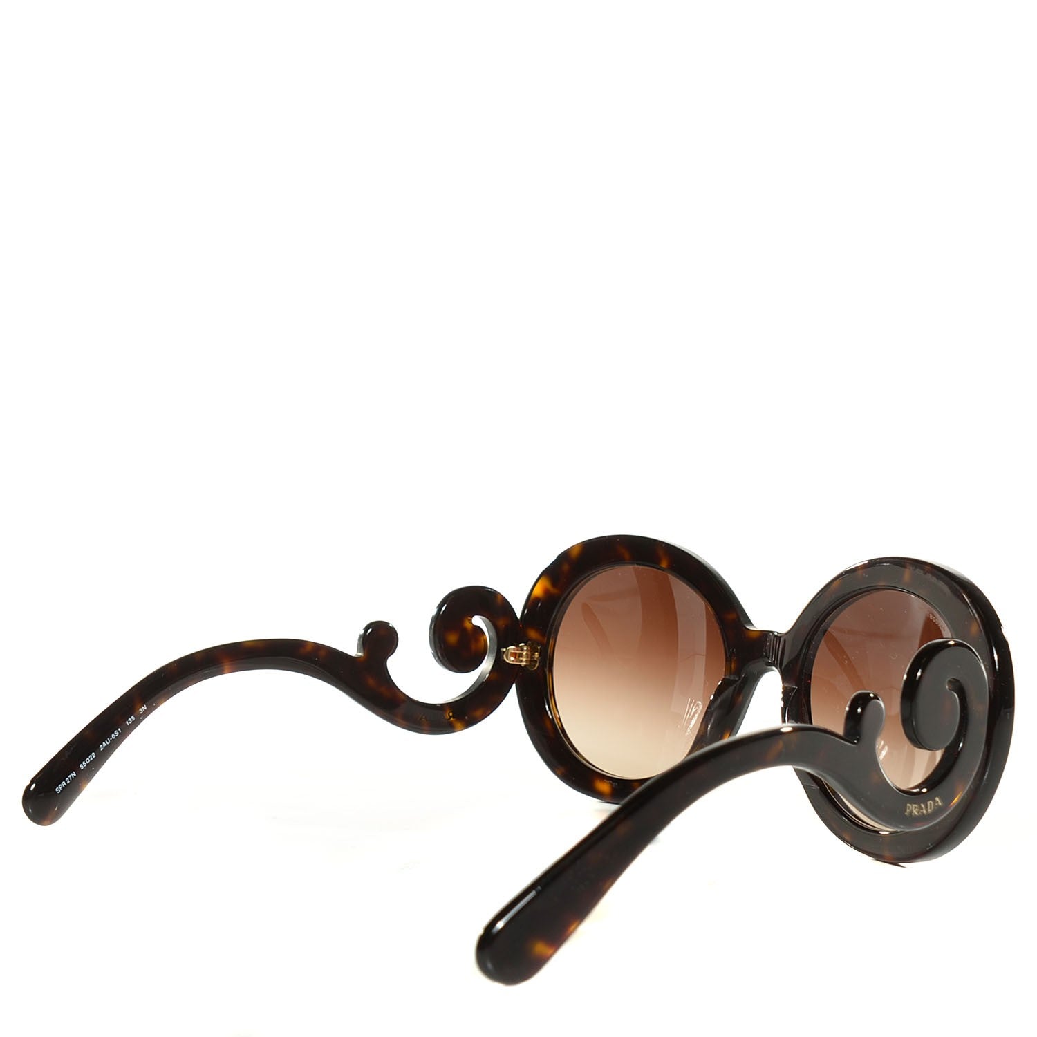 Prada Baroque SPR 27N Sunglasses Tortoise Shell 2 of 6