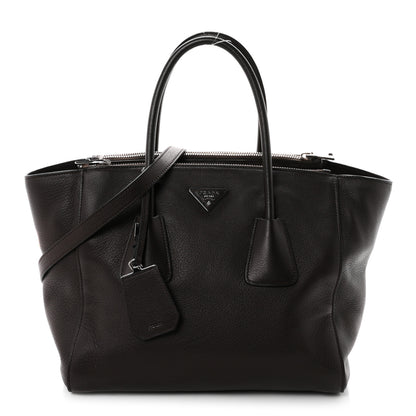 Prada Cervo Deerskin Twin Pocket Tote Caffe 1 of 10