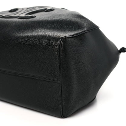 Celine Smooth Calfskin Cuir Triomphe Cabas Drawstring Black 10 of 10