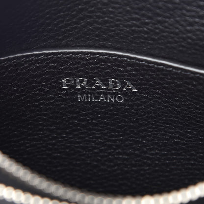 Prada Vitello Phenix Double Zip Crossbody Bag Black 6 of 6