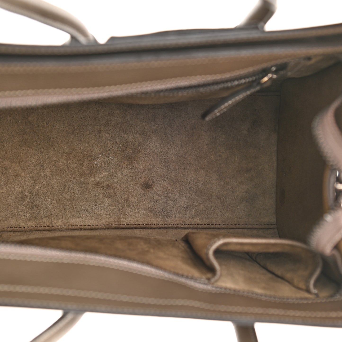 Drummed Calfskin Micro Luggage Souris