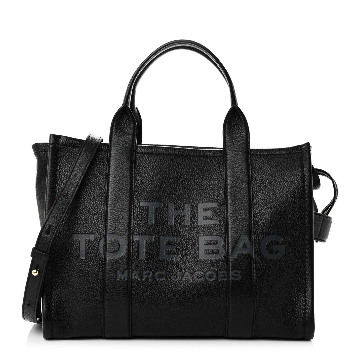 Grained Calfskin Medium The Tote Bag Black