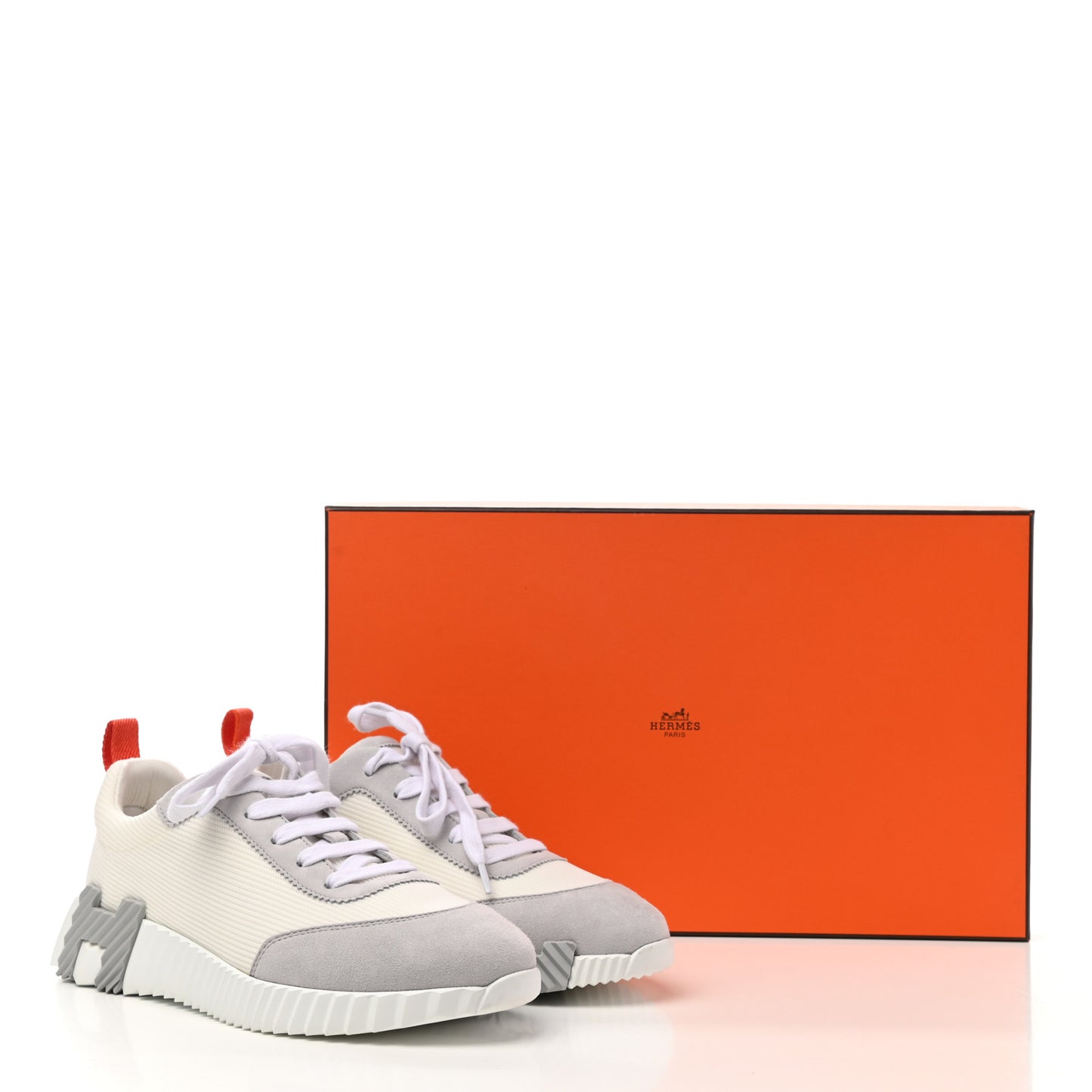 Technical Canvas Suede Goatskin Bouncing Sneakers 37 White Multicolor