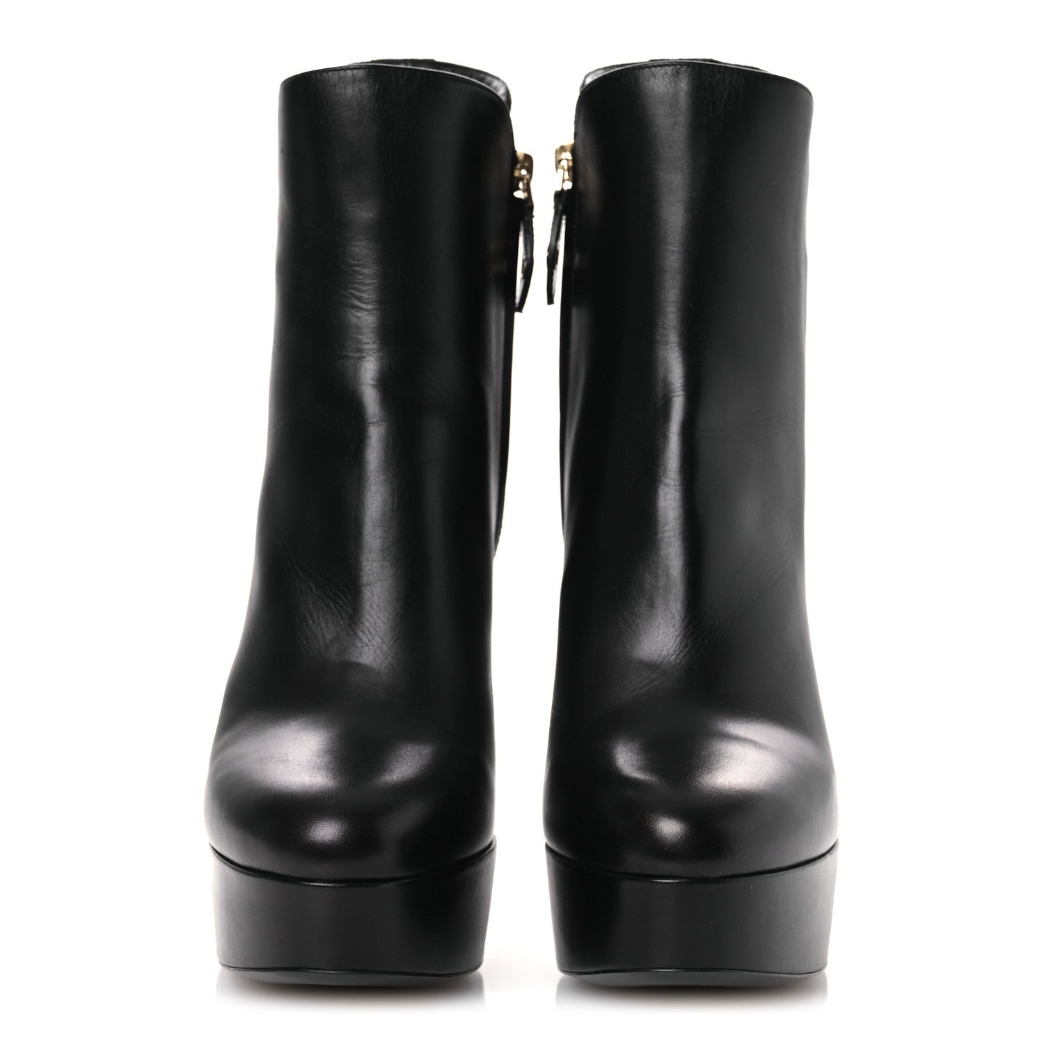 Louis Vuitton Calfskin Monogram Afterglow Platform Ankle Boots 39.5 Black 3 of 13
