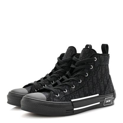 Christian Dior Maxi Oblique Mens B23 High Top Sneakers 43 Black 4 of 10