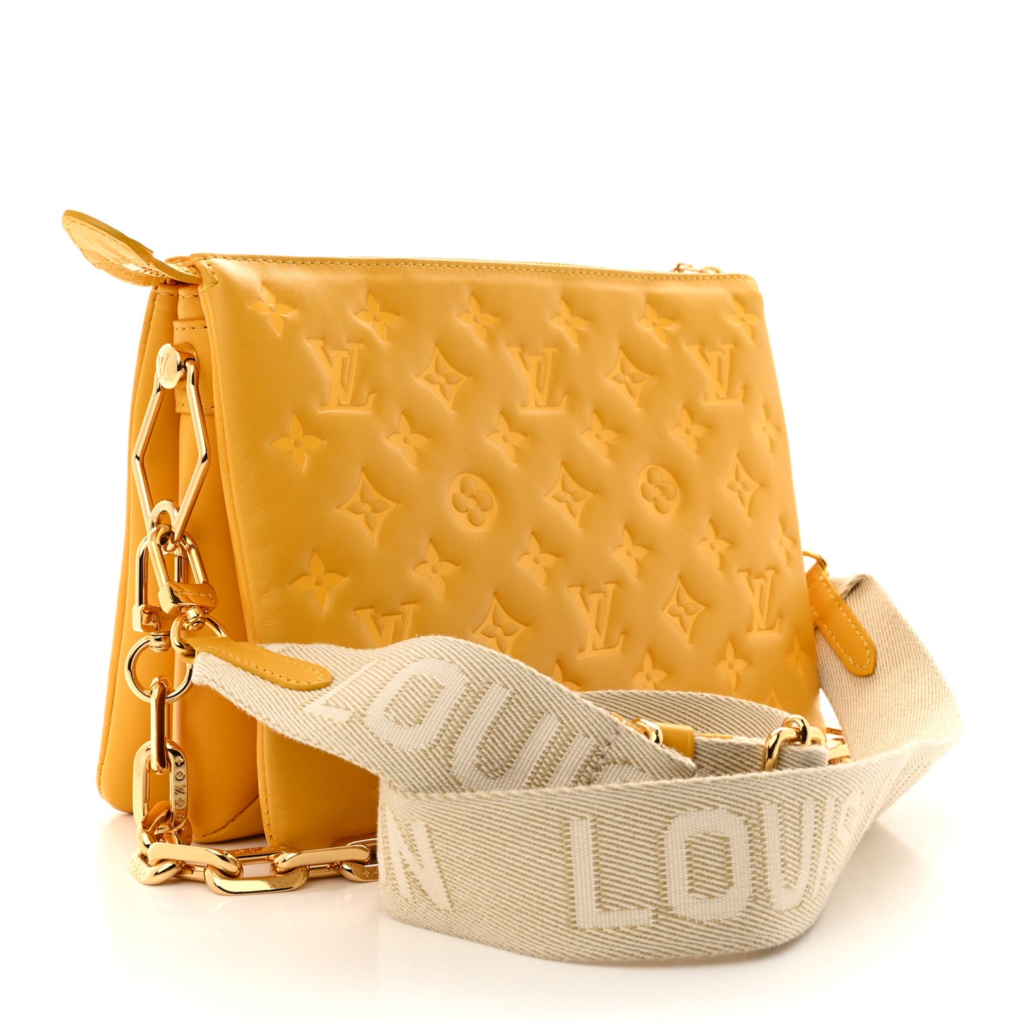Lambskin Embossed Monogram Coussin PM Sunflower