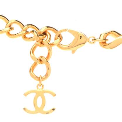 Chanel Metal Pearl Resin Obazine CC Choker Gold Black 5 of 6
