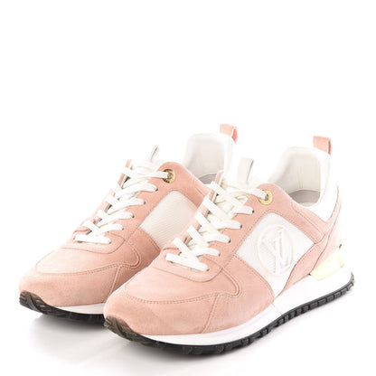 Louis Vuitton Suede Calfskin Run Away Sneakers 38 Pink 2 of 8