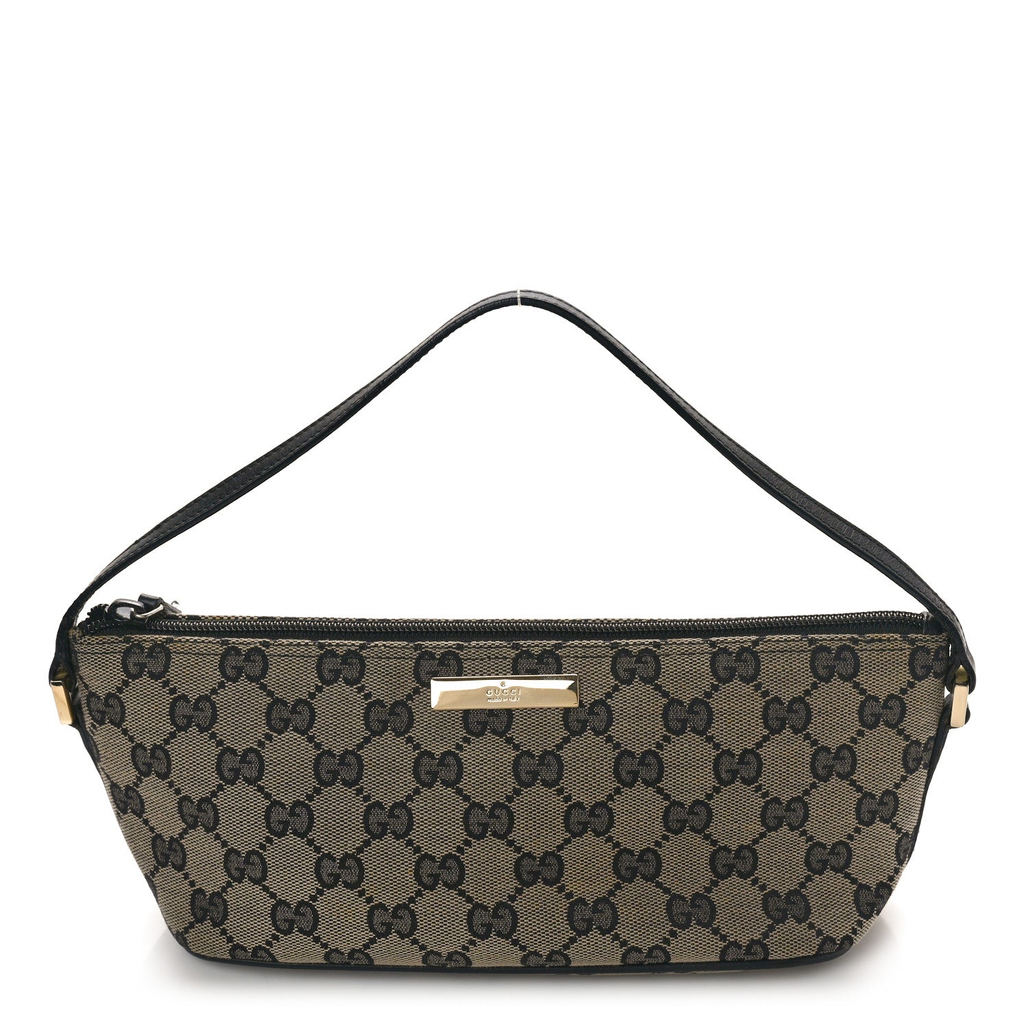 Gucci Monogram Boat Pochette Black 1 of 12