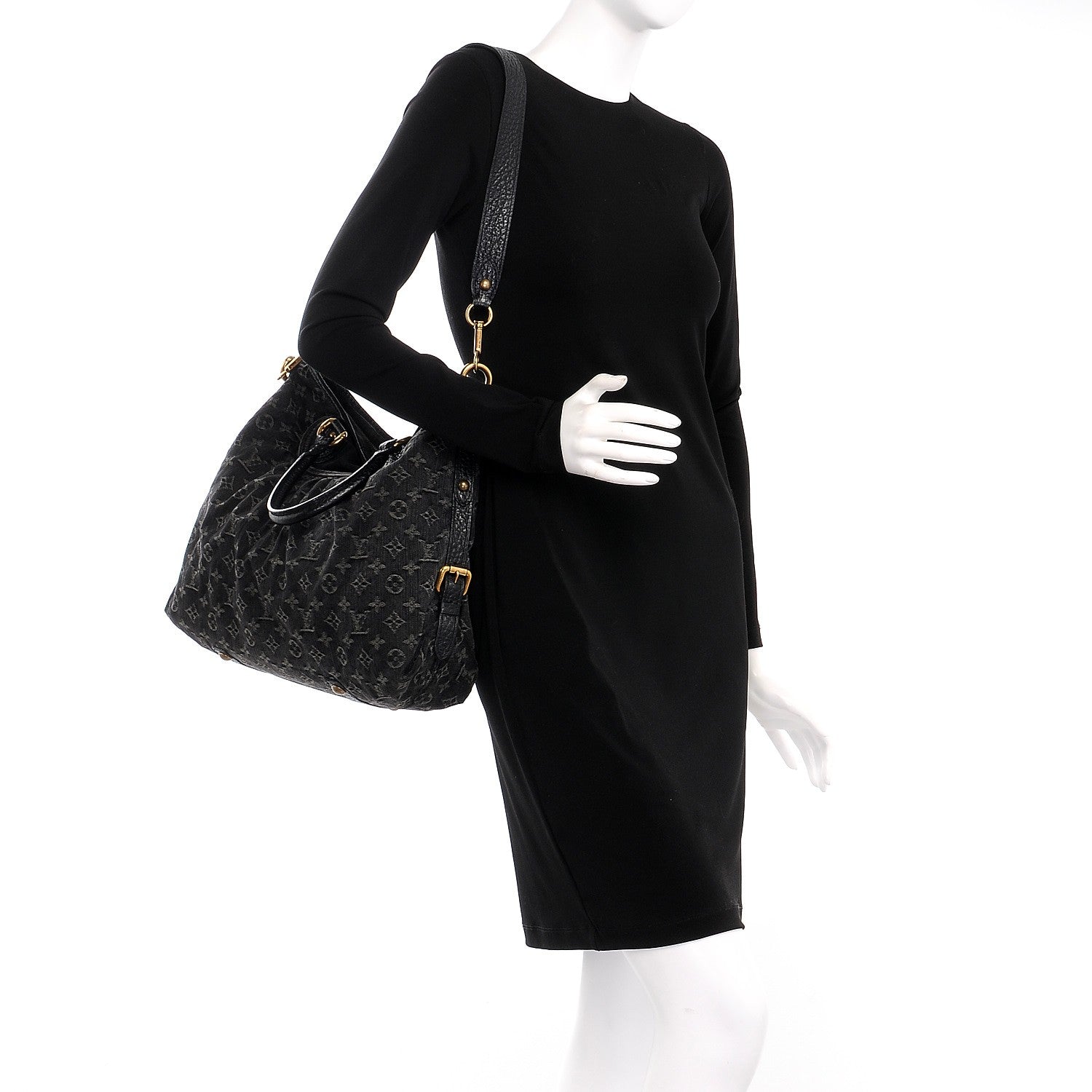 Louis Vuitton Denim Neo Cabby GM Black 2 of 7