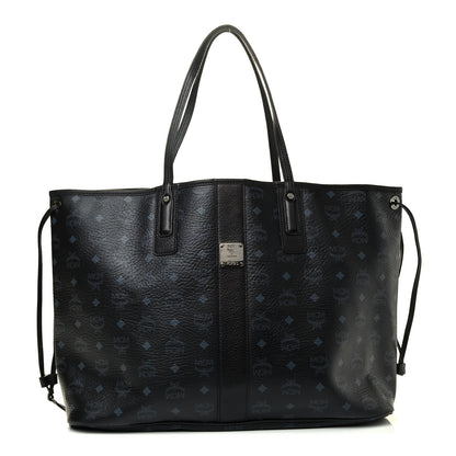 MCM Visetos Large Liz Reversible Shopper Tote Black 1 of 4