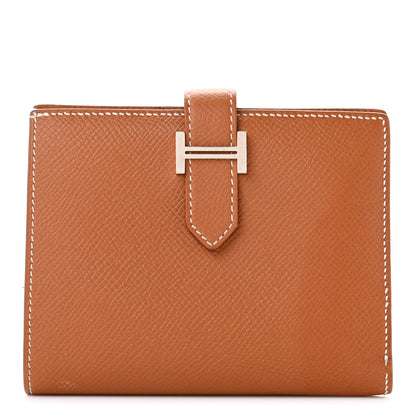 Hermes Epsom Bearn Compact Wallet Gold 1 of 9